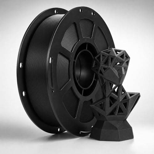 HOTFINE PLA PRO Filament 1.75mm Black 1KG, PLA+ Tougher and Stronger 3D Printer Filament Dimensional Accuracy +/- 0.02mm, 1kg Spool(2.2lbs) Fits for Most FDM 3D Printers