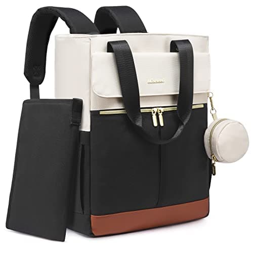 LOVEVOOK Diaper Bag Backpack,Diaper Tote Bag with Insulated Pockets,Bag with Changing Pad,Large Bag with Pacifier Case,15.6 Inch Anti-Theft Laptop Backpack for Women