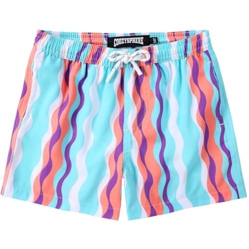 CoozySphere Little Boys Swim Trunks 4T Quick Dry Beach Swim Shorts - Image 1