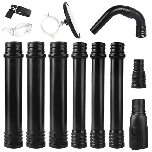 Zipcase Gutter Cleaning Kit - 9.25 ft Safe, with Reflector, Ground-Level Leaf Blower Gutter Attachment Compatible with EGO 530CFM / 580CFM / 575CFM / 650CFM/ 615CFM/LBX6000 Leaf Blowers - Image 1