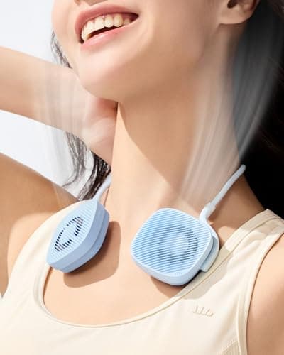 BENEUNDER Portable Neck Fan, 3.9oz Mini Small Personal Fan with Rechargeable Battery, 8000RPM Turbo Cooling, Ultra-Lightweight for Travel, Outdoor, Office & On-the-Go, Hair-Safe Design - Image 1
