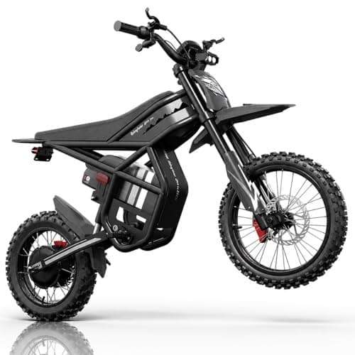 Riding'times GT54 PRO Electric Bike for Teens Adults, 60V 25AH 40MPH Electric Dirt Bike with 14"/12" Motorcycle Tire, 3000W Dual Hydraulic Brake Mountain Off-Road Dirtbike for Ages 13+ - Image 1
