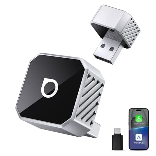 OTTOCAST Mini 3.0 (Pot) 2025 Wireless CarPlay & Android Auto 2-in-1 Adapter, Plug & Play, 5GHz WiFi, Auto Connect for iPhone & Android, Fits 98%+ OEM Wired CarPlay Cars - Image 1