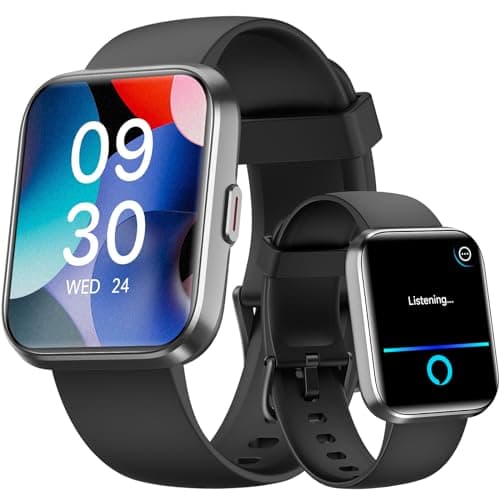 WNH Smart Watch for Men/Women Android & iPhone, 1.8" Touch Screen Fitness Tracker with Alexa, Call & Notification Alerts, Heart Rate/Sleep/SpO2 Monitor, Pedometer, IP68 Waterproof, 120+ Sport Modes - Image 1