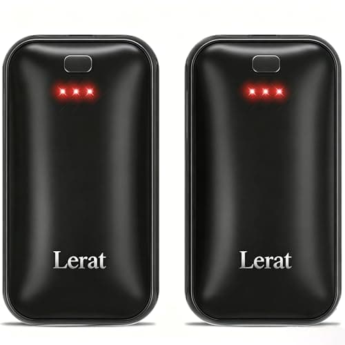 2 Pack Hand Warmers, Rechargeable Electric Hand Warmer, 8Hrs Long-Lasting Heat, Reusable, Portable Pocket Warmers, Christmas Warm Gifts for Men Women Kids Camping, White Black - Image 1