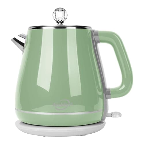 Retro Electric Kettle 1.8L, All Stainless Steel Hot Water Electric Kettle for Boiling Water, BPA Free Tea Kettle, 1350W Fast Boil, Auto Shut Off & Boil-Dry Protection - Image 1
