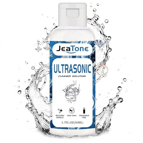 Ultrasonic Jewelry Cleaner Solution for Ultrasonic Cleaner Machine, Professional Cleaning of Jewelry, Diamonds, Gold, Silver, Remove Odors, Discoloration & Stains 50ml - Image 1