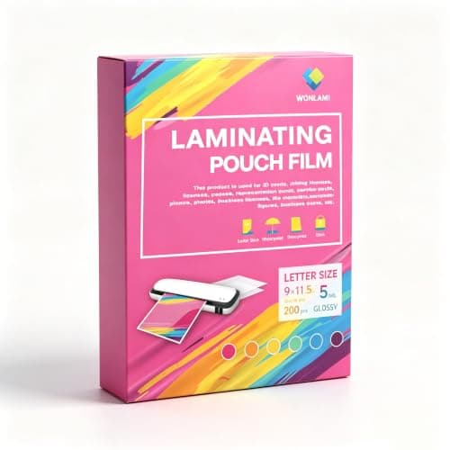 WONLAMI Thermal Laminating Pouches 5MIL, Laminating Sheets 8.5 x 11,Thermal Laminating Pouches200PCS Letter Size,Clear,Business Card Laminating Pouches Laminate Sheets Office and School Supplies
