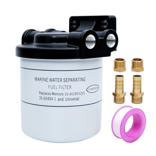 AUIVERED 802893Q01 Fuel Water Separator Kit - 18-7983-1 Filters - Compatible with Mercury Mercury 35-807172 35-60494-1 18-7944 Marine 35-55501 35-57250 35-806771 35-802893T 35-802893Q ABB-FUELF-IL-TR - Image 1