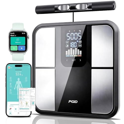 PGID Smart Scale for Body Weight,Scales with Bmi Body Fat Muscle Mass,58 Body Composition Analyzer Scale,Full Body Analysis Scanner Scale Digital Bathroom Scales Syncs with App for 24-User 180KG/400Lb - Image 1