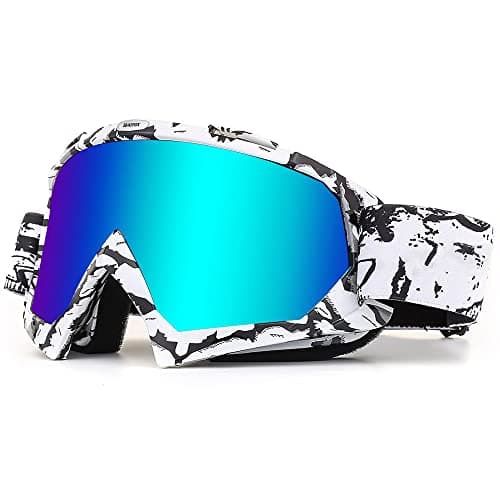 BATFOX Dirt Bike ATV Goggles Motorcycle Gear Riding Motocross Dirtbike 4-Wheeler MX DH Accessories Goggles Glasses for Men Women Youth UV400 Protection Dust-proof Anti-Slip Strap - Image 1