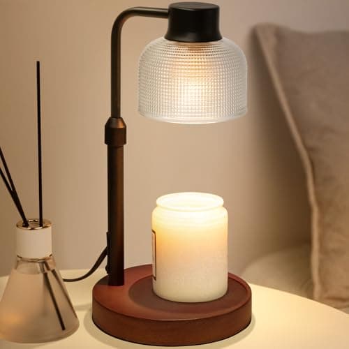 KLL Candle Warmer Lamp with Timer: Birthday Gift for Women - House Warming Gift New Home Decor - Diammable Candle Warmer for Jar Candles with 2 Bulbs - Image 1