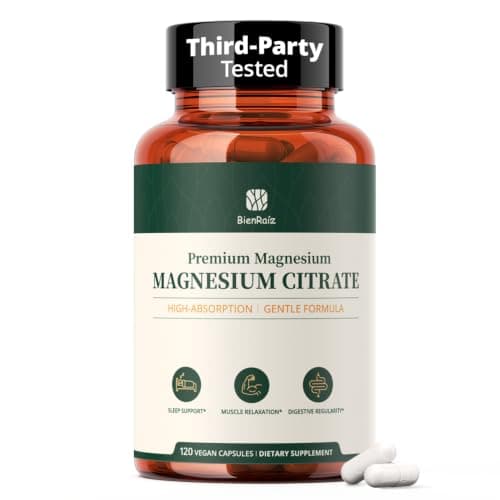 BienRaiz Magnesium Citrate, 230mg Elemental Magnesium, 120 Capsules