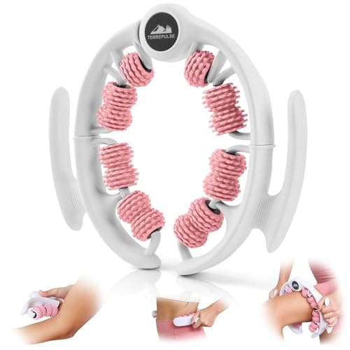 Terrepulse Anti Cellulite Roller & Lymphatic Drainage Massager | Deep Tissue Fascia Blaster & Muscle Roller | Tool for Sore Arms, Legs, Shoulders, Stomach & Buttocks (Pink) - Image 1