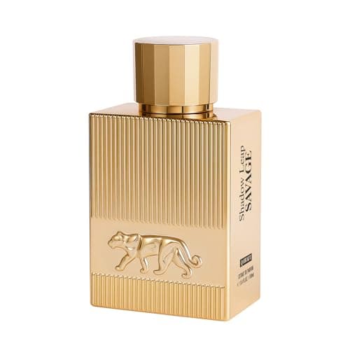 QAWAFI Shadow Leap - Savage Eau De Parfum Opulent & Confident | Gold Bar Vibe | Blood Mandarin/Leather, Long-Lasting Spicy Woody Citrus Perfumes for Men 100ml 3.4 fl. oz - Image 1