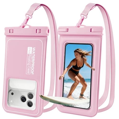 Floating Waterproof Phone Pouch 2 Pack, IP68 Waterproof Phone Case, Up to 8.3" Dry Bag for iPhone 17 16 15 14 Pro Max Samsung S25 Ultra S24 S23, Kayak/Beach/Cruise Travel Essentials Purple - Image 1