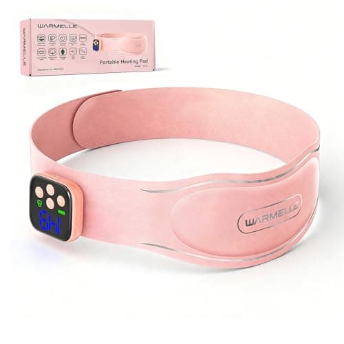 Seamless Heating Pad for Period Cramps, Portable Heating Pad for Back, Wearable Cordless Menstrual Heating Pad with Large-Area Heating|2s Fast Heating|Rechargeable|6 Heat Levels,Pain Relief for Women - Image 1