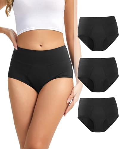 Dtuomo Incontinence Underwear for Women, Absorbency LeakProof Postpartum Underwear Period Panties Women Menstrual Briefs - Image 1