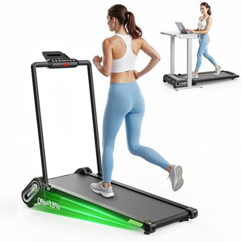 FINEHORSE Walking Pad Treadmill with Auto Incline, 6 in 1 Under Desk Treadmill, 6-Level Incline Treadmills, 2.5HP Portable Treadmills for Home with 330LBS Capacity, LED Display, Remote Control - Image 1