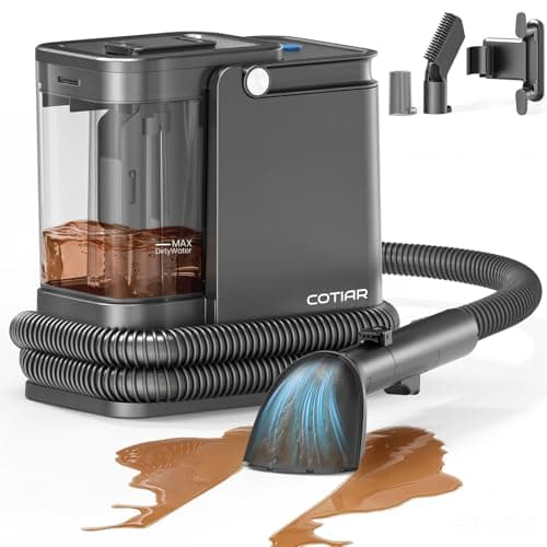 Carpet Cleaner Machine Upholstery - Shampooer Portable for Couch Rug Sofa Car Seat Furniture Fabric Wet Vacuum Spot Handheld Small Mini Car Water Aspiradora de Agua Deep Extractor Washer - Image 1