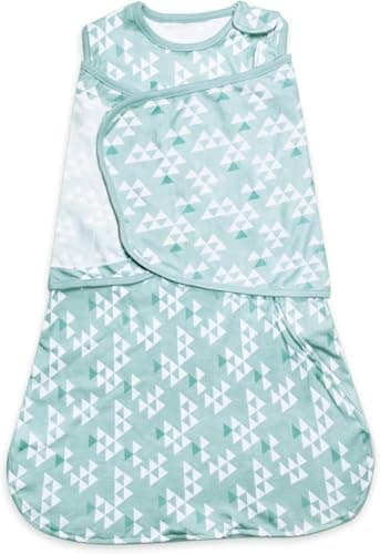 Sleepsack Swaddle,Sleep Sack 6-12 Months,Adjustable Wearable Transition Blanket,Miracle Swaddles for Babies Large,100% Cotton(Green) - Image 1
