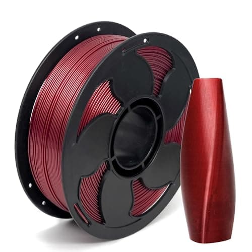 Metal Abyssal Red PLA Filament 1.75mm High Intensity 3D Printer Filament, 1kg (2.2lbs) Spool Toughness Enhanced Metallic Wine Red PLA 3D Printing Filament Beginner Friendly - Image 1
