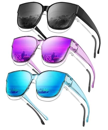 KALIYADI Fit-Over-Glasses Polarized Sunglasses-for-Men Wrap-Around-Sunglasses: Mens Polarized Sun glasses UV400 Protection - Image 1