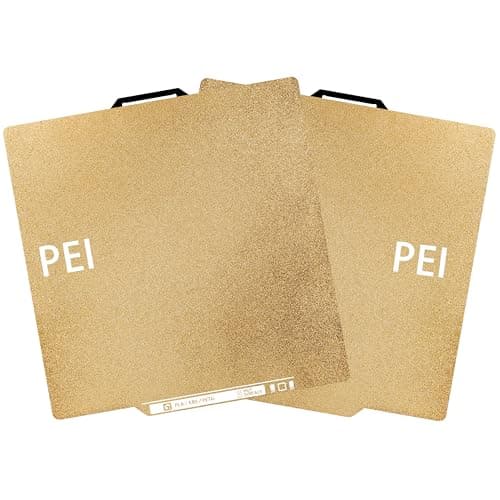 Tinytrees Build Plate for Bambu Lab X1 X1C X1E P1P P1S A1, PEI Build Plate with Identification Code Double Sided Textured PEI Plate Sheet 0.77mmwith QR Code Flexible Spring Steel Bed, 257x257mm - Image 1