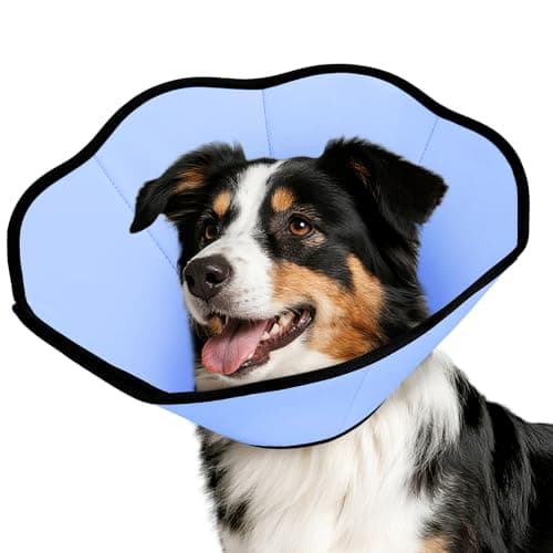 MIDOG Dog Cone Collar After Surgery, Soft Dog Cone Alternative to Stop Licking,Adjustable Elizabethan Recovery Cones for Small to Large Sized Dogs - Image 1