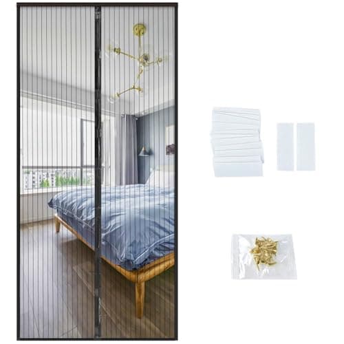 Magnetic Screen Door, Fit for Door Size:Around 36” x 82“,39" x 83" Self Seeling Door Screen,Keep Bugs Out Screen Door, Let Cool Breeze in, Pet and Kid Friendly, Works with Various Doors(L) - Image 1