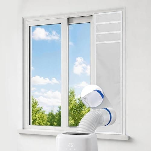 Lidatb Portable Air Conditioner Window Vent Kit,Window Vent Seal Kit for Mobile Air Conditioning & Dryer,Full Sealing Waterproof,Fit Both 5" and 6" Exhaust Hose,Length Adjustable 10x24~36 inches - Image 1