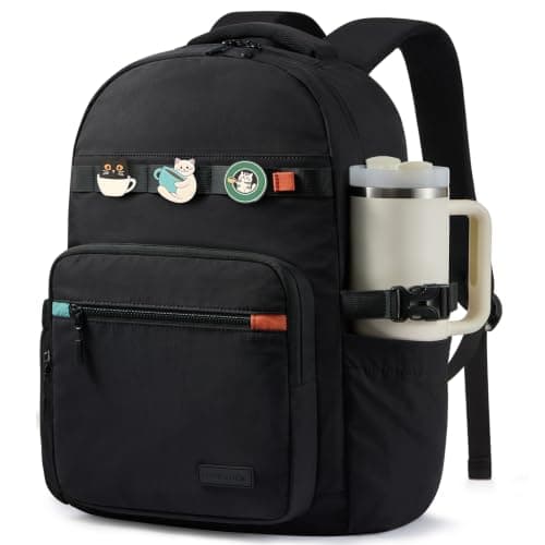 LOVEVOOK Laptop Backpack for Women with 40oz Tumbler Holder, Lightweight School Backpack Fits 17.3 Inch Laptop, Cute College Backpack for Work, Travel & Daily Commute - Image 1