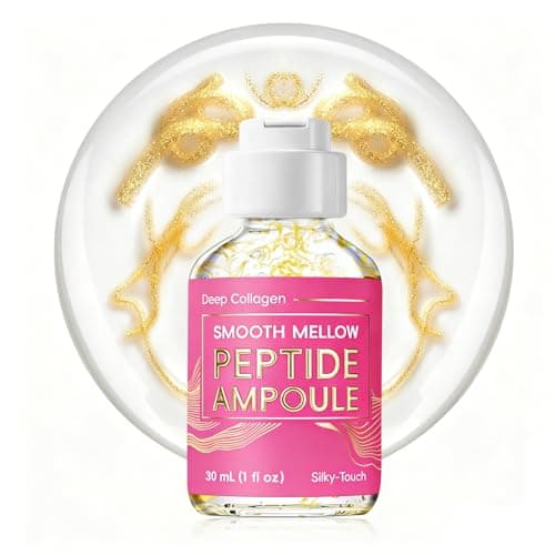 Deep Collagen Silk Peptides Facial Ampoule – Intensive Firming & Hydrating Face Serum with Multi Peptides, Hydrolyzed Collagen, Hyaluronic Acid & Squalane for Plump-Looking Skin, 1 fl oz - Image 1