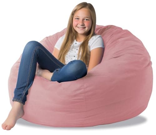 Bean Bag Cover for Organizing Plush Memory Foam Stuffed Animal Bean Bag Storage Soft Washable Premium Corduroy Organizer Keep Room Clutter Stuffable (Without Filling) X-Large - Image 1