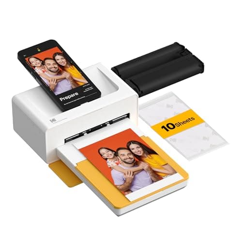 KODAK Dock Plus 4x6'' Photo Printer, 10 Sheets, Docking & Bluetooth Smartphone Printer for iPhone & Android, Instant Color Prints, 4PASS Dye Sublimation - Image 1