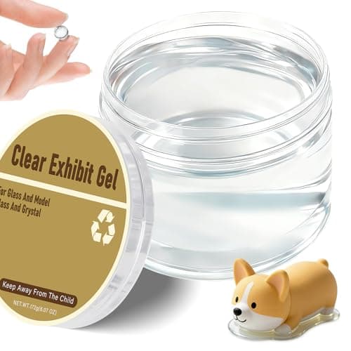 Clear Exhibit Gel for Museum, Reusable Earthquake Putty to Keep Collections in Place, Removable & No Residue Transparent Wax for Vibration, Glass Art, Antiques & Decor to Prevent Falling (6.07 oz) - Image 1