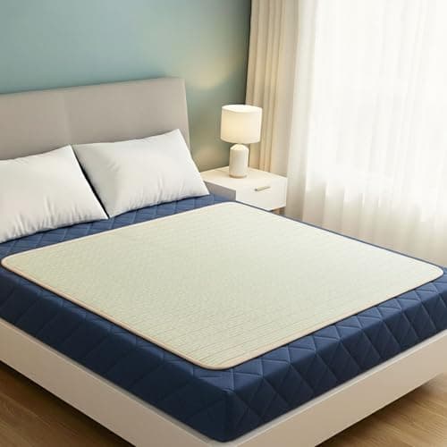 Large Bed Pads Washable Waterproof, 60"x 40" Soft Reusable Pee Pads for Incontinence, 4-Layer Protectors Absorbent Cotton Underpads for Urine Adults, Seniors,Women, Kids & Pets - Mattress Protector - Image 1