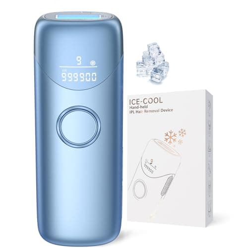 Laser Hair Removal Ubroo IPL Hair Removal Device with 5℃ Ice Cooling,Painless Laser Hair Removal for Women and Men,Full Body Use for Legs,Bikini,Armpits (Blue) - Image 1