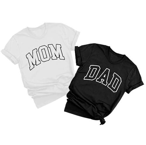 Mom and Dad Shirts Pregnancy Announcement Tshirts Couple Matching Outfits Pregnancy Reveal Mother Fathers Day Tee - Image 1