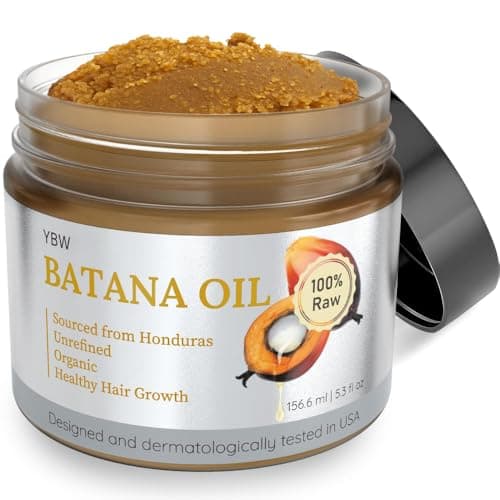 YBW Batana Oil for Hair Growth Dr. Sebi Organic, Natural, Pure and 100% Raw Batana Oil Paste from Honduras - Botana Enhances Hair Thickness, Prevents Loss for Men and Women - Image 1