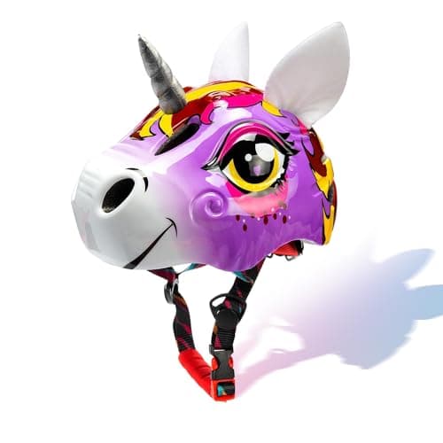 Unicorn Toddler and Kids Bike Helmet Adjustable and Multi-Sport for Child Boys and Girls.for Bicycle Skateboard Skating Scooter Helmet with Rear Light - Image 1