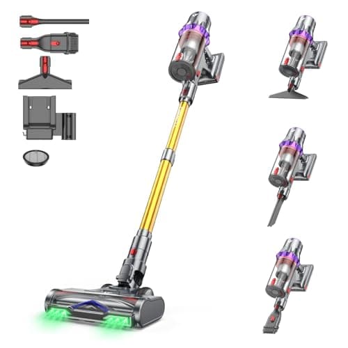 Coovy SU7 Ultra Cordless Vacuum Cleaner, 55KPa/650W 80Mins Runtime Powerful Suction Stick Vaccum for Whole-House Cleaning, Self-Standing Anti-Tangle Vac for Hard Floors Carpet Pet Hair, Ultra Version - Image 1