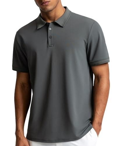 BRXL Golf Shirts for Men Short Sleeve Collared Relaxed Fit Mens Polo Shirt - Image 1