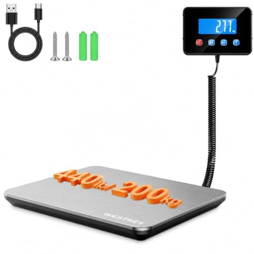 Shipping Scale 0.5oz-440lb High Accuracy Postal Digital Weight Luggage Scale for Packages Warehouse Home Small Business Pet Food Mail - Image 1
