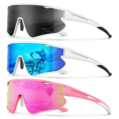 KALIYADI Mens-Sunglasses Polarized Sports Sunglasses: Cycling Sun Glasses Women UV400 Protection for Running - Image 1