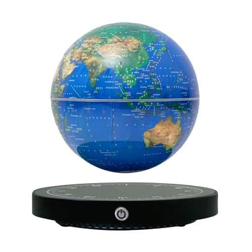 Magnetic Levitating Floating Globe for Kids,Magnetic Levitating Globe with LED Multi-Color Lights,360°Rotating World Map Globes with Touch Control for Home Office Desk Decor,Birthday Gift