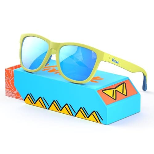 VIVILOOK Sunglasses for Women Men, Elastic Touch Polarized Womens Sunglasses, Mirrored UV400 Protection TR Sun Glasses Pippop Electric Lemon - Image 1