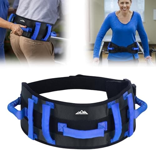 supregear Gait Belt - Anti-Slip Transfer Belt for Seniors, Nursing Safety Patient Assist with 7 Handles - Elderly, Bariatric, Handicap, Physical Therapy - PT Gate Strap Quick-Release Buckle - Image 1