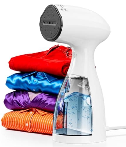 Handheld Steamer for Clothes Wrinkle Removes,110V to 220V Garment Steamer for Multiple Countries,1000W,Large Water Tank 450 ML,10 FT Power Cord,35s Fast Heating (white) - Image 1