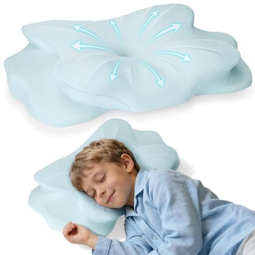 2026 New Toddler Pillow, Kids Cervical Pillow for Neck and Shoulder, Cooling Orthopedic Memory Foam Pillow,Ergonomic Neck Support Pillow for Side,Back and Stomach Sleepers,Odorless Aged 3-10 Years Old - Image 1